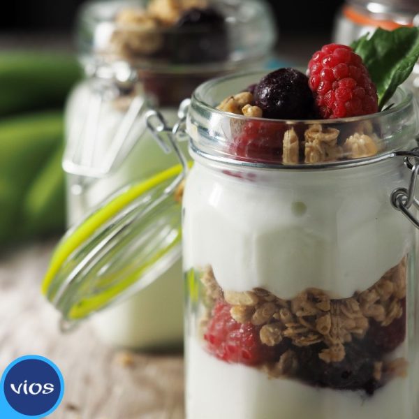 Parfait di yogurt greco e miele